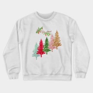 merry Christmas Trees Crewneck Sweatshirt